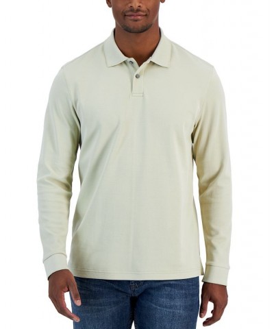 Men's Classic-Fit Solid Long-Sleeve Polo Shirt PD03 $18.35 Shirts