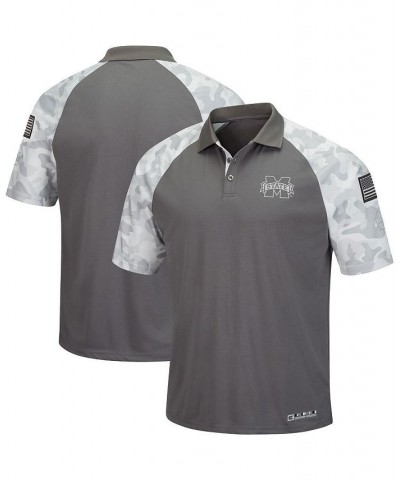 Men's Gray, Camo Mississippi State Bulldogs OHT Military-Inspired Appreciation Raglan Zoomie Polo Shirt $35.99 Polo Shirts
