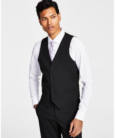 Men's Slim-Fit Stretch Solid Suit Separates Black $46.00 Suits