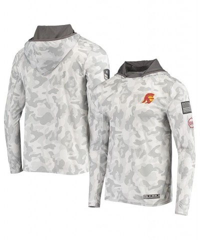 Men's Arctic Camo USC Trojans OHT Military-Inspired Appreciation Long Sleeve Hoodie Top $35.00 T-Shirts