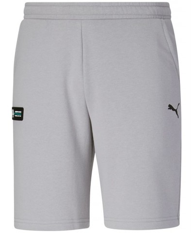 Men's Mercedes AMG Logo Essentials Silhouette Shorts Silver $31.20 Shorts