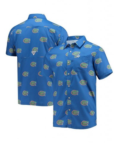Men's Royal Florida Gators Super Slack Tide Omni-Shade Button-Up Shirt $30.00 Shirts