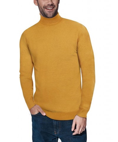 Men's Turtleneck Pull Over Sweater Mustard $22.00 Sweaters