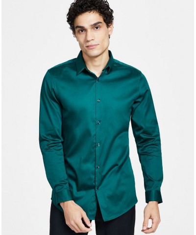 Men's Slim Fit Dress Shirt PD09 $22.26 Shirts
