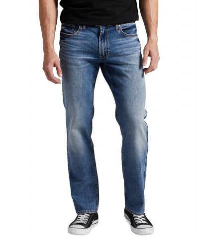 Men's Allan Slim Fit Straight Leg Jeans Blue $29.88 Jeans