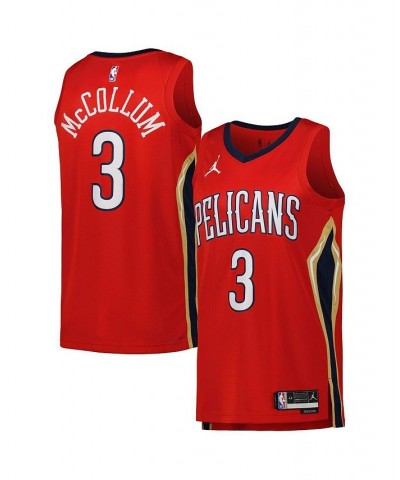 Men's Brand CJ McCollum Red New Orleans Pelicans 2022/23 Statement Edition Swingman Jersey $46.80 Jersey