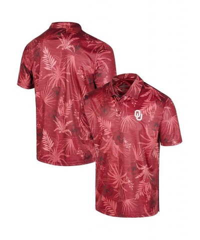 Men's Crimson Oklahoma Sooners Big and Tall Palms Polo Shirt $30.59 Polo Shirts