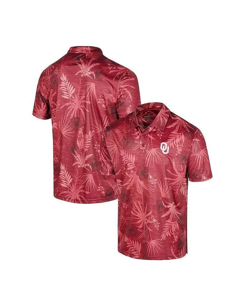 Men's Crimson Oklahoma Sooners Big and Tall Palms Polo Shirt $30.59 Polo Shirts