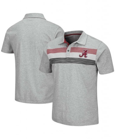 Men's Heathered Gray Alabama Crimson Tide Stinson Polo $22.50 Polo Shirts