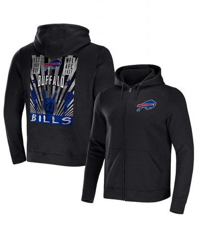 Men's NFL x Darius Rucker Collection by Black Buffalo Bills Rocker Full-Zip Hoodie $35.10 Sweatshirt