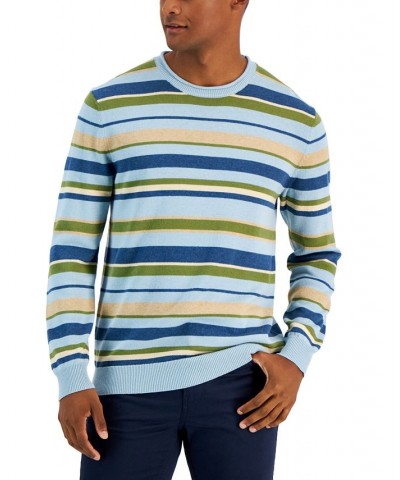 Men's Striped Sweater Blue $17.02 Sweaters