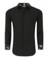 Men's Slim Fit Performance Solid Button Down Shirt Black Solid $23.84 Dress Shirts