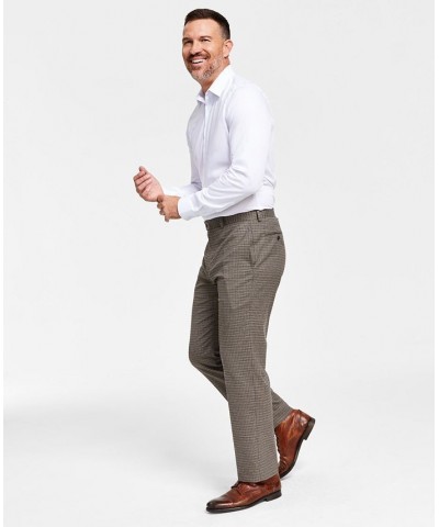 Men's Classic-Fit UltraFlex Stretch Check Dress Pants PD05 $25.91 Pants