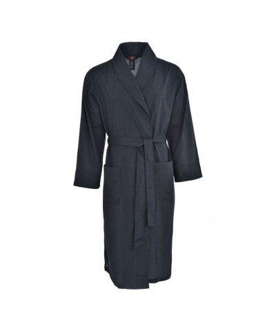 CLOSEOUT! Hanes Men's Big and Tall Woven Shawl Robe Black $18.87 Pajama