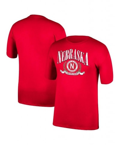 Men's Scarlet Nebraska Huskers Game Of The Century 50th Anniversary Team Arch Seal T-shirt $15.36 T-Shirts