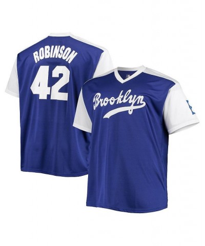 Men's Jackie Robinson Royal, White Big and Tall Los Angeles Dodgers Cooperstown Collection Replica Player Jersey $34.10 Jersey