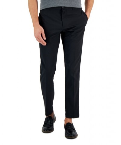 Men's Slim-Fit Solid Tech Pants Black $19.24 Pants