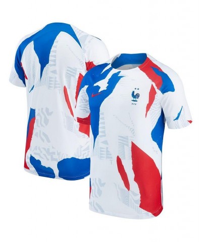 Men's White France National Team 2022/23 Pre-Match Top $42.39 Jersey