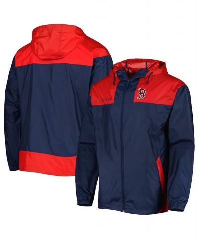 Men's Navy, Red Boston Red Sox Omni-Shade Flash Forward Challenger Full-Zip Windbreaker Jacket $39.60 Jackets