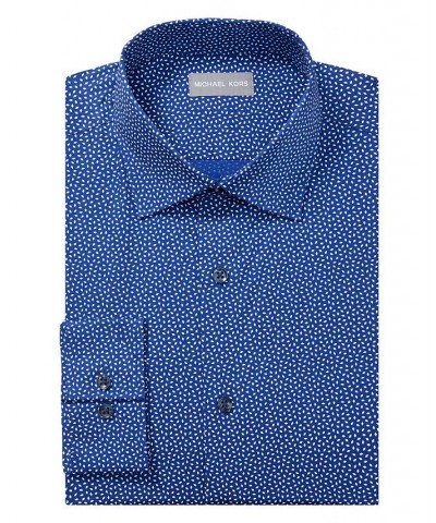 Men's Airsoft Regular Fit Performance Dress Shirt Blue $31.76 Dress Shirts