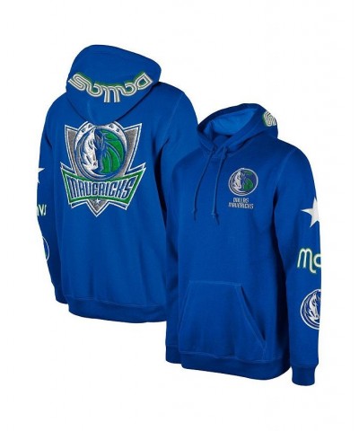 Men's Blue Dallas Mavericks 2022/23 City Edition Elite Pack Pullover Hoodie $43.26 Sweatshirt
