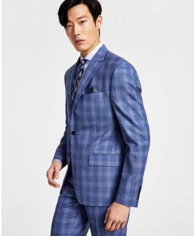 Men's Classic-Fit UltraFlex Stretch Plaid Suit Jacket & Suit Pants Multi $90.65 Suits