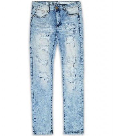 Men's Big and Tall Thomas Skinny Denim Jeans Blue $27.73 Jeans