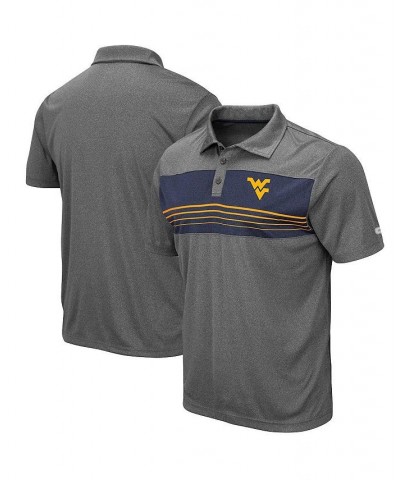 Men's Heathered Charcoal West Virginia Mountaineers Smithers Polo Shirt $22.50 Polo Shirts