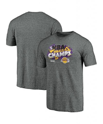 Men's Heather Gray Los Angeles Lakers 2020 NBA Finals Champions Saved By The Buzzer Tri-Blend T-shirt $14.62 T-Shirts