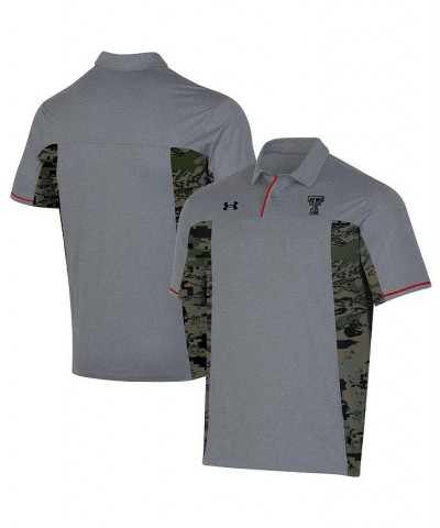 Men's Gray Texas Tech Red Raiders Freedom Polo Shirt $46.20 Polo Shirts