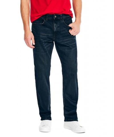 Men's Vintage Straight-Fit Stretch Denim 5-Pocket Jeans Black Lagoon $30.80 Jeans