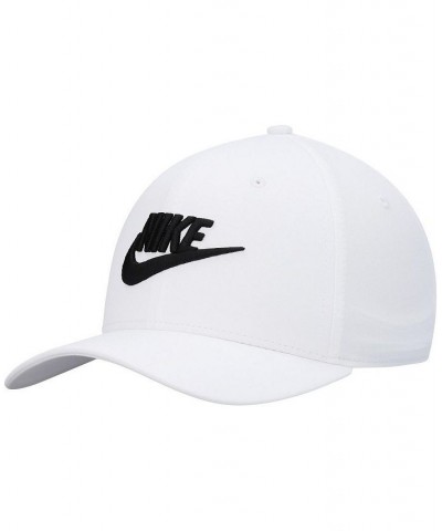 Men's White Classic99 Futura Swoosh Performance Flex Hat $19.71 Hats