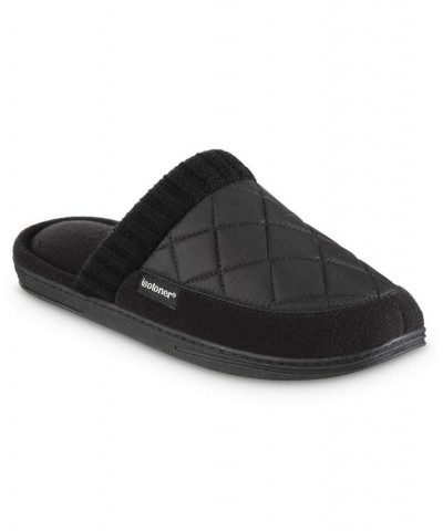 Men's Memory Foam Quilted Levon Clog Slippers Black $12.42 Shoes
