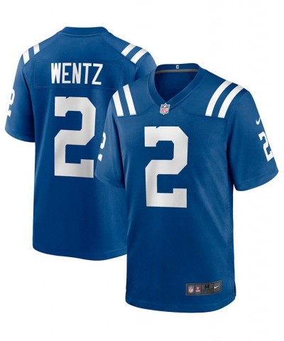 Men's Carson Wentz Royal Indianapolis Colts Game Jersey $49.40 Jersey