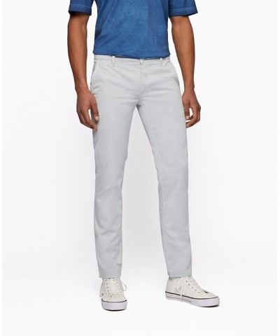 BOSS Men's Slim-Fit Trousers Gray $44.52 Pants