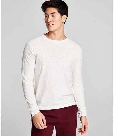 Men's Crewneck Solid Knit Sweater Tan/Beige $12.28 Sweaters