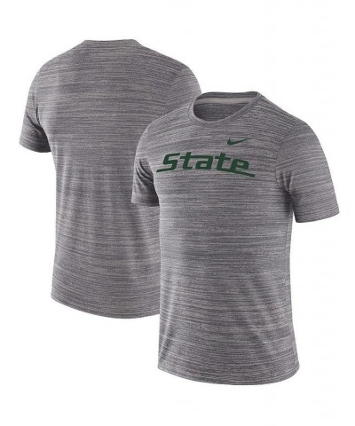 Men's Charcoal Michigan State Spartans Big and Tall Velocity Space Dye Performance T-shirt $32.44 T-Shirts