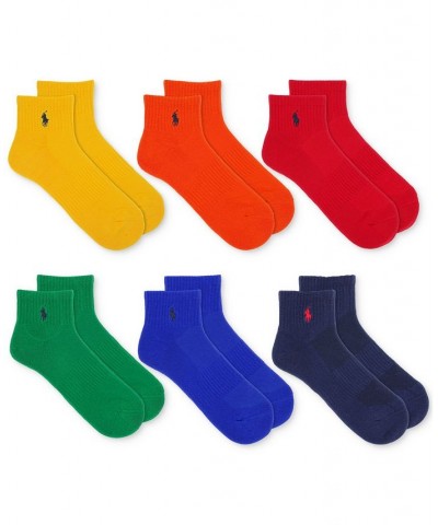 Men's 6-Pk. Performance Colorful Quarter Socks Multi $21.44 Socks