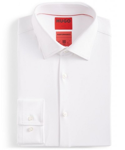 by Hugo Boss Men's Slim Fit Stretch White Dress Shirt White $64.86 Dress Shirts